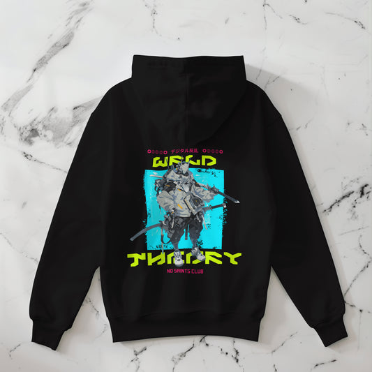 Blue samurai HOODIE [400 GSM, Pre Shrunk]